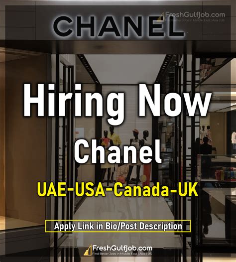 i work for chanel|Chanel job vacancies.